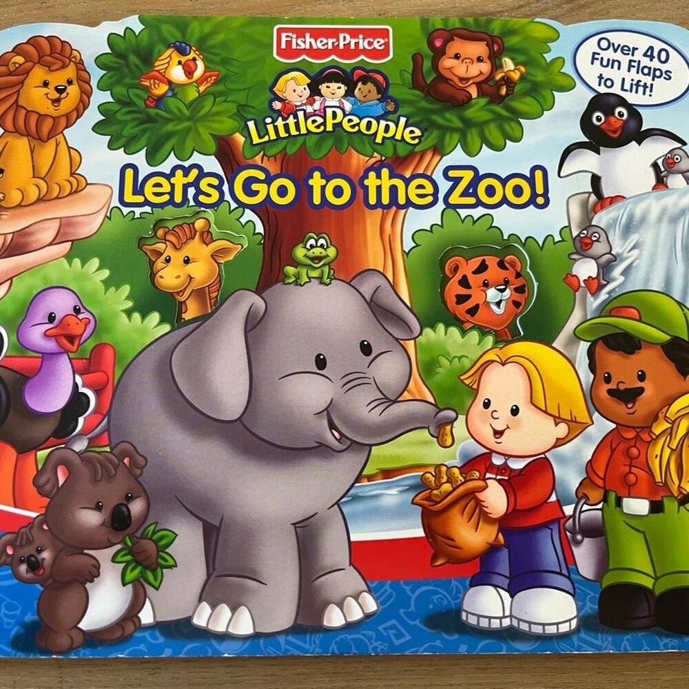 Fisher Price Little People Let's Go to the Zoo Lift-the-Flap Book 2005